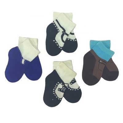 7 jours Temps de livraison de l'ordre de l' échantillon Support Top vente chaussettes à chevilles tricotées pour les garçons nourrissons