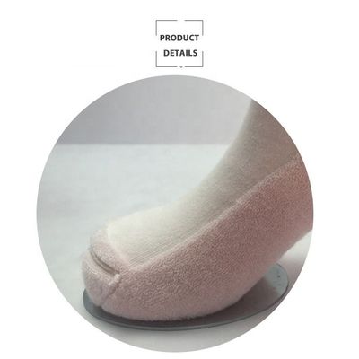Des chaussettes pour enfants personnalisées Blanc rose en peluche bébé en coton peigné pour le confort quotidien