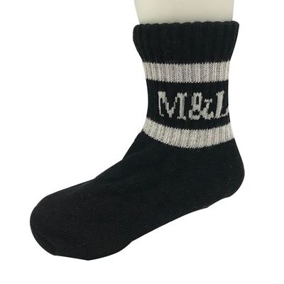 Des chaussettes antidérapantes en tricot pour enfants avec des rayures mignonnes 80% coton peigné, 18% polyamide