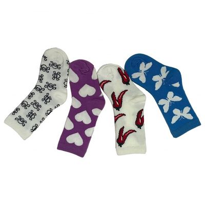 Des chaussettes antidérapantes personnalisables pour enfants en coton biologique et dessins animés