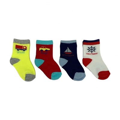 Chaussettes de personnage de dessin animé pour enfants 12-24M 70% coton 28%Polyester 2%Spandex