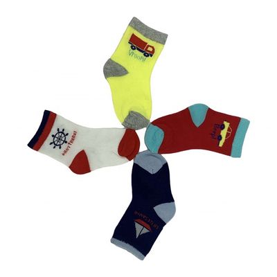 Chaussettes de personnage de dessin animé pour enfants 12-24M 70% coton 28%Polyester 2%Spandex