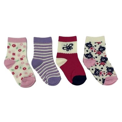 BG113-117 Chaussettes de beauté pour bébés en coton biologique
