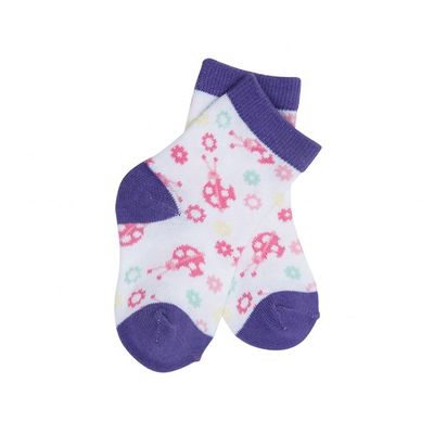 Chaussettes de bébé en coton biologique gris Enfant Imprimé mignon Respirant Chaussettes sèches rapides Conception sur mesure