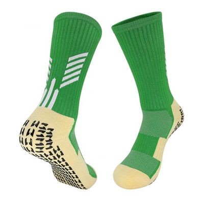 Logo personnalisé Soccer Sport Football chaussettes en polyamide avec un design antidérapant et longue