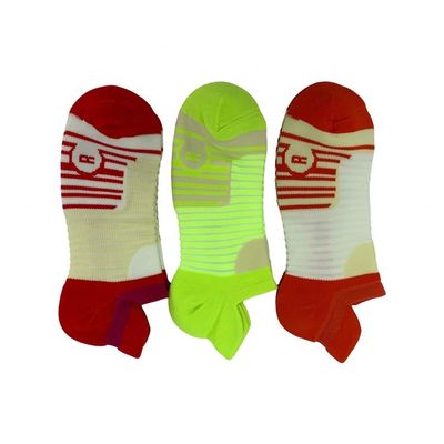 Polyamide d'impression sportive Basket-ball pour adultes Multicolore basse coupe chaussettes de sport avec tissu
