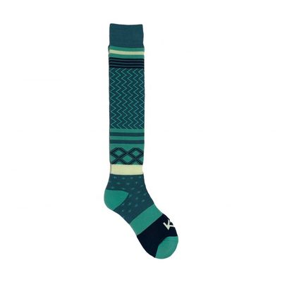 Orange personnalisé chaud confortable dame genou épais laine longs chaussettes de sport tricotées femmes genou chaussettes hautes