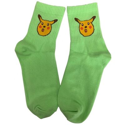 Des chaussettes de sport en coton avec un design d'anime drôle et une détection d'aiguille