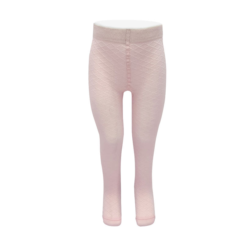 En tricotée couleur rose, bébé filles, collants à pieds, style outlet, mignon, long, enfants, étroits.