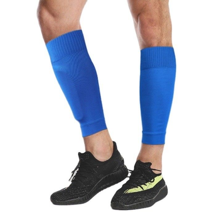 Chaussettes de sport à compression à motif solide pour une protection et des performances élastiques élevées des jambes