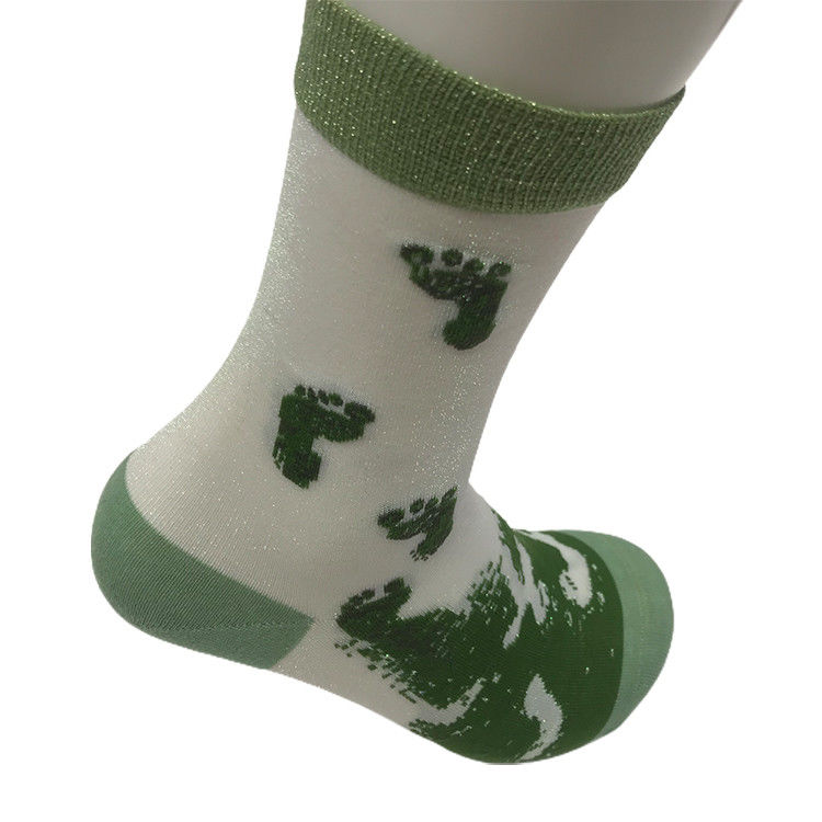 Longueur de la cheville personnalisée des chaussettes en nylon mixte en fil d'argent pour les femmes pour la taille de l'UE 36-40
