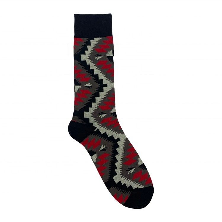 70% coton peigné 28% nylon 2% spandex chaussettes personnalisées pour hommes en noir