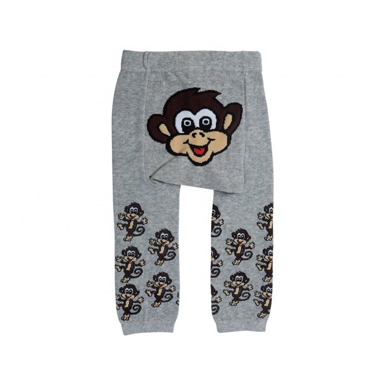 80% coton peigné collants chauds et mignons Impression animale pour enfants