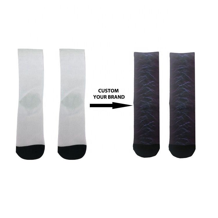 Chaussettes d'impression numérique personnalisées de saison estivale multi-styles avec des motifs antidérapants et d'impression