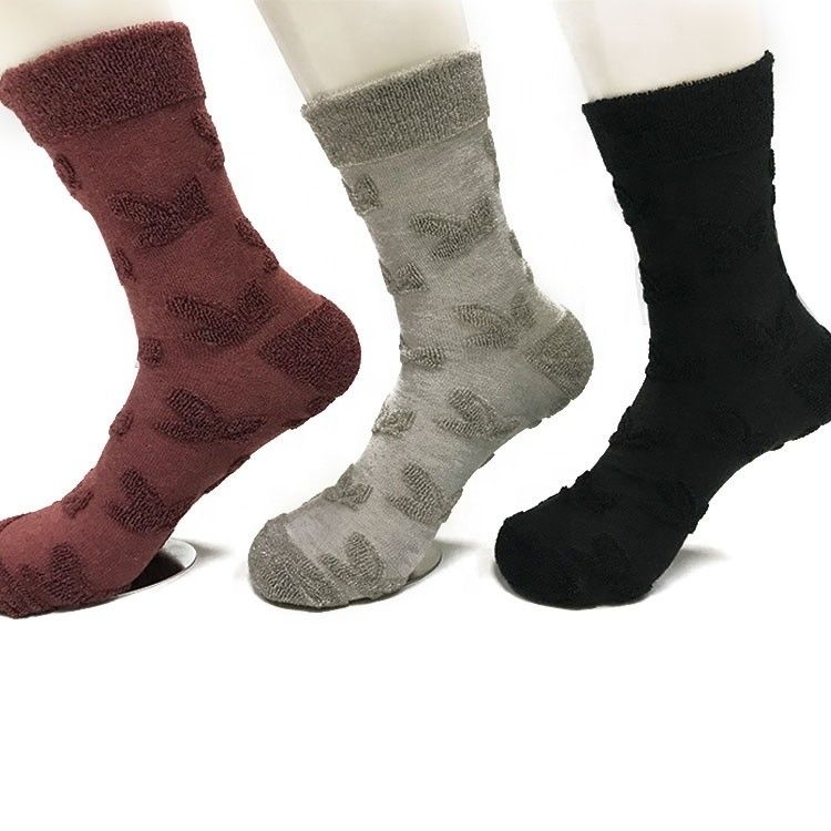 Chaussettes thermiques d'hiver pour hommes chaussettes tricotées épaisses et confortables avec motif imprimé