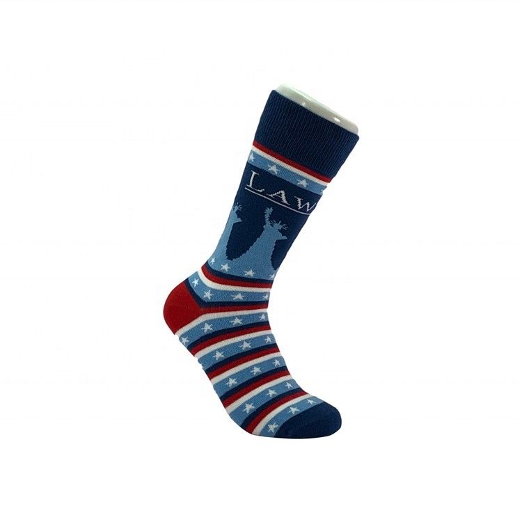 Chaussettes en coton thermique à cheville haute pour hommes avec motif d'impression mignon en option