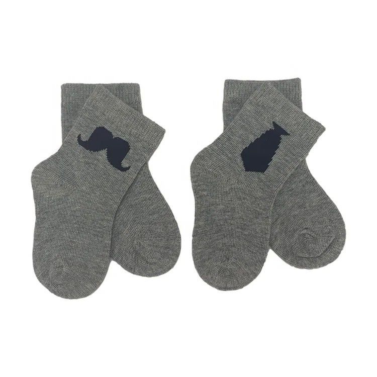 Des chaussettes pour tout-petits en coton tricoté respirant, rapidement sèche, cravate à grande barbe, pas glissante