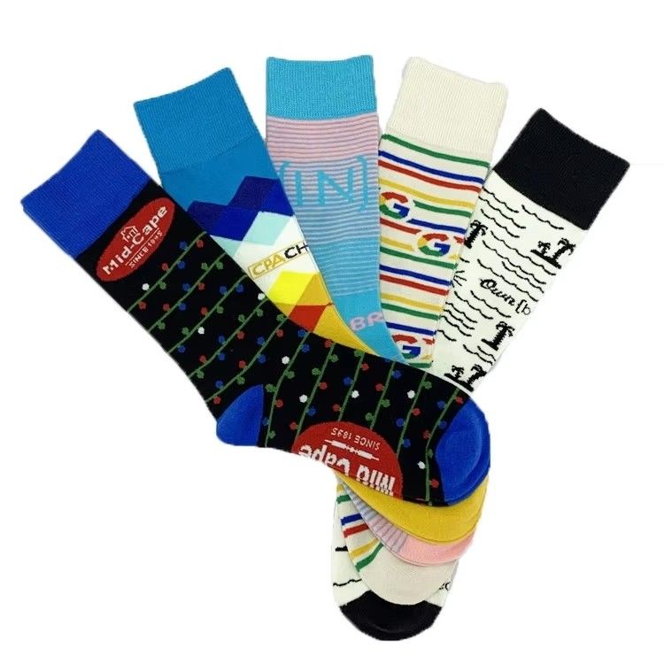 Coloriage sur mesure chaussettes pour hommes Position du logo Autres 80% coton peigné 17% polyamide 3% spandex
