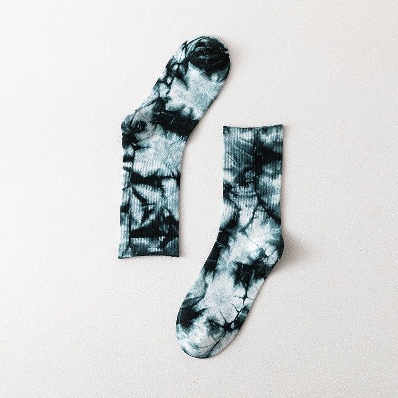 Couleur de cravate CREW chaussettes de sport Polyester coton Spandex mélange pour le confort et la durabilité