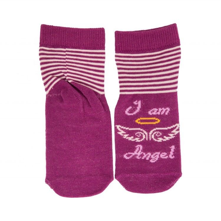 Pas de détection d'aiguille Happy nouveau-né Slouch chaussettes hautes pour enfants
