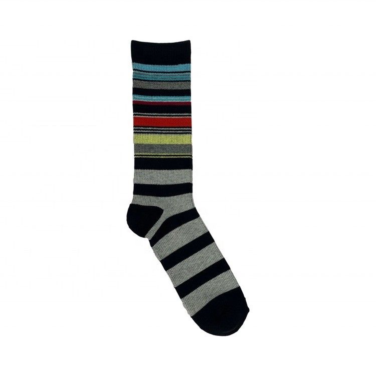 Fonction antibactérienne Chaussettes de beauté rouges Chaussettes de sport en coton rayé pour hommes et femmes