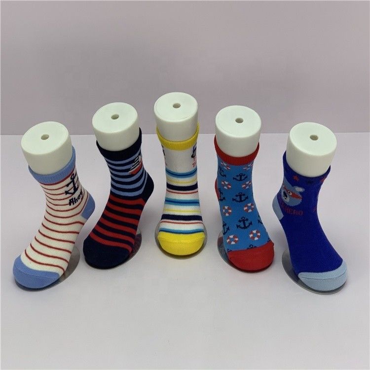Assurance personnalisée faciles à respirer nourrissons garçons chaussettes en coton à rayures pour la randonnée