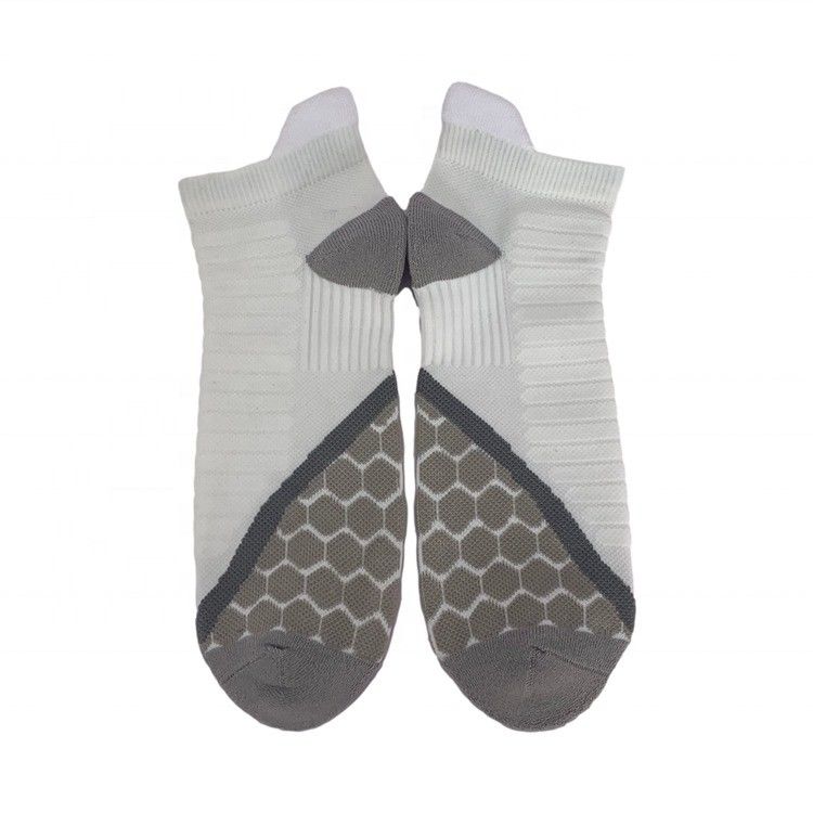12% coton peigné 85% polyamide style régulier chaussettes de sport antidérapantes pour hommes et femmes