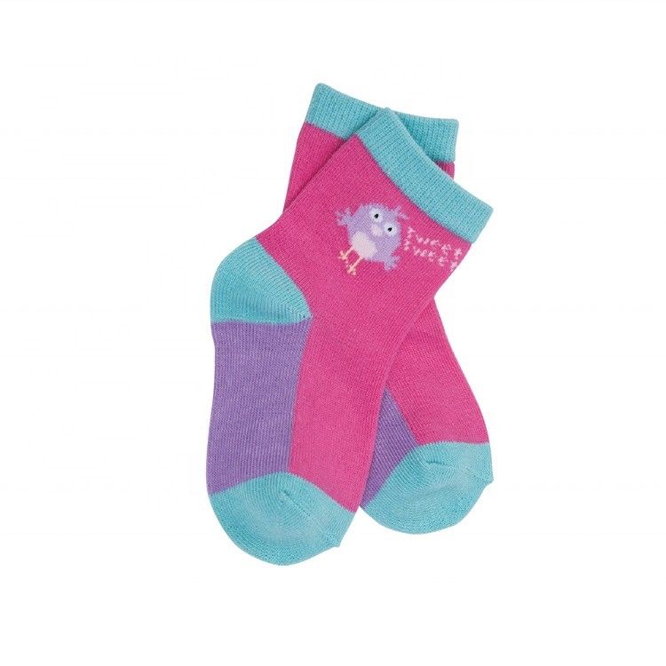 Chaussettes de bébé en coton biologique gris Enfant Imprimé mignon Respirant Chaussettes sèches rapides Conception sur mesure